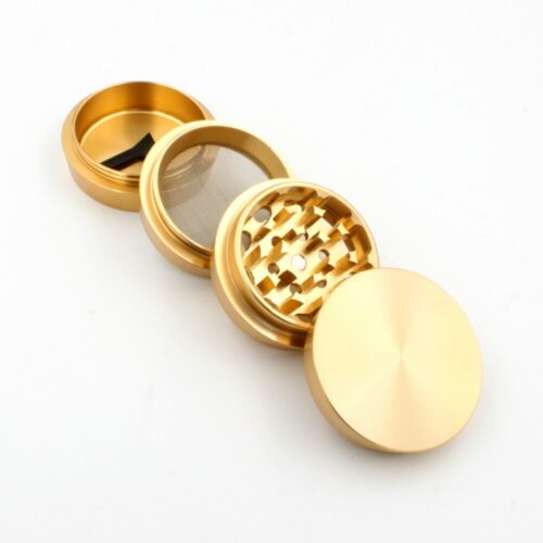 Gold 2 Inches 4-Piece Aluminum Grinder