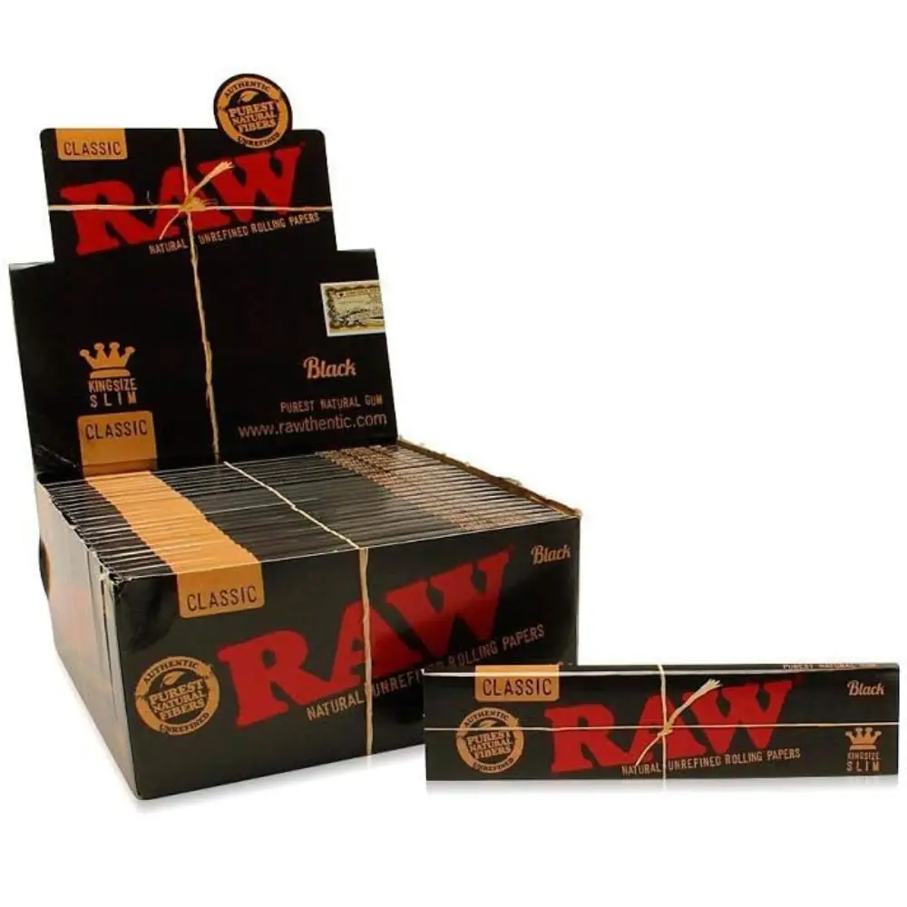 RAW Classic Black King Size Papers - 32 Leaves - Image 3