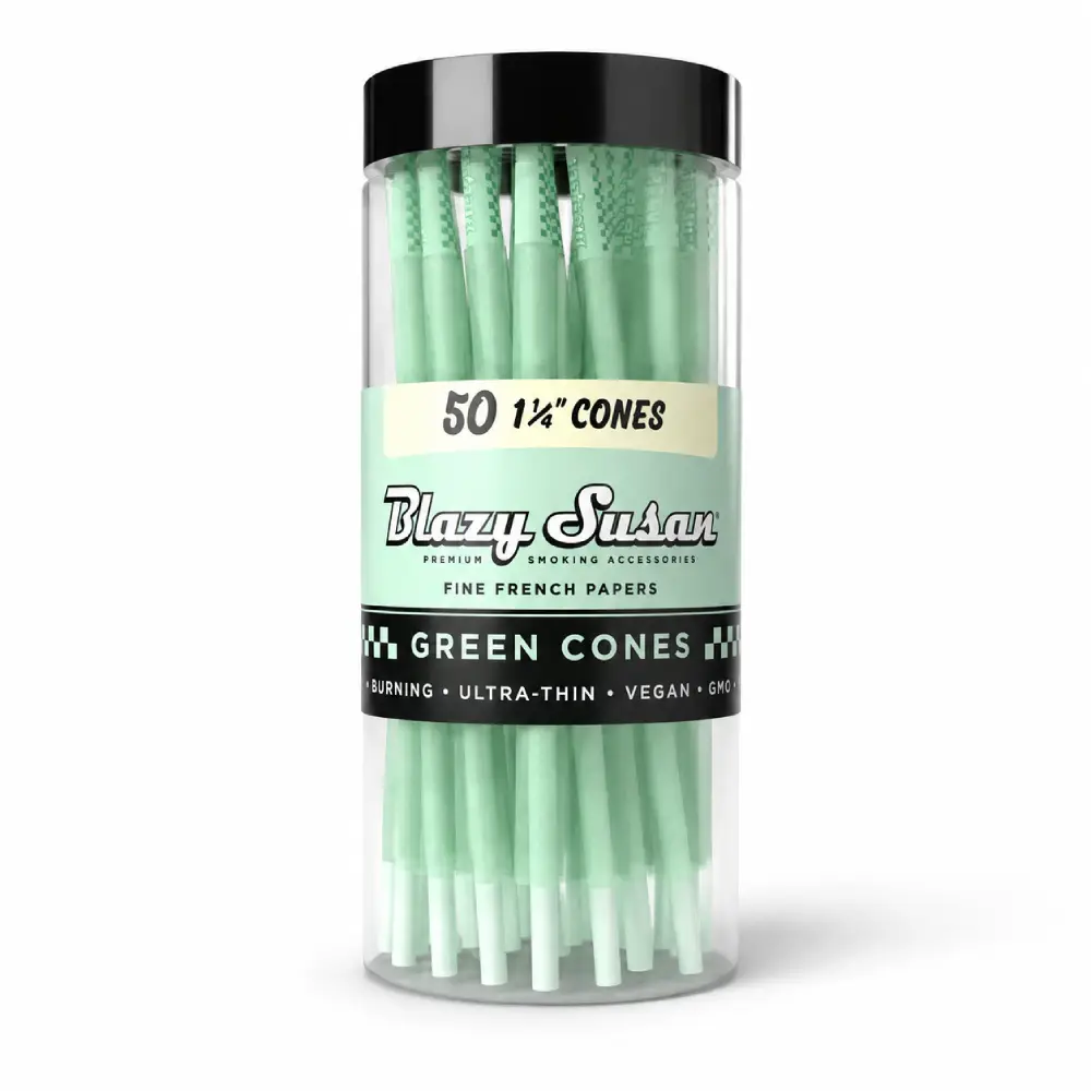 Blazy Susan Green Cones 1 1/4 | 50ct