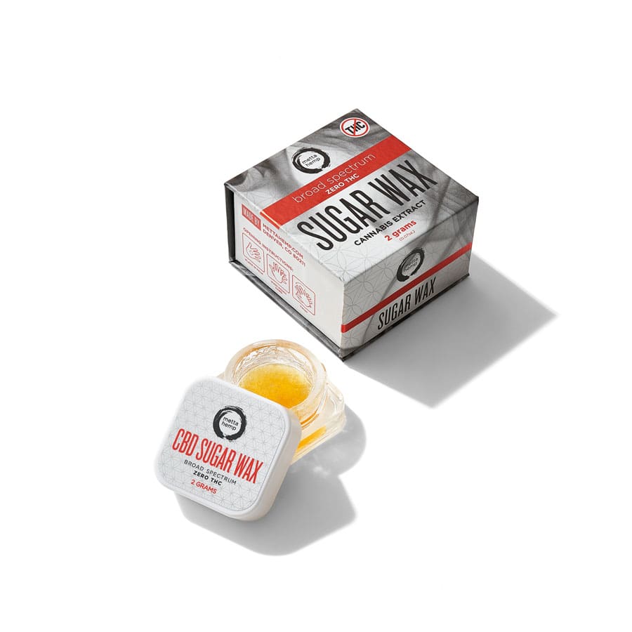 CBD Sugar Wax: Zero THC* Broad-Spectrum – 2 grams - Premium Seed