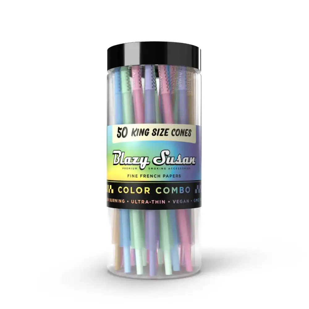 Blazy Susan Rainbow Cones King Size | 50ct