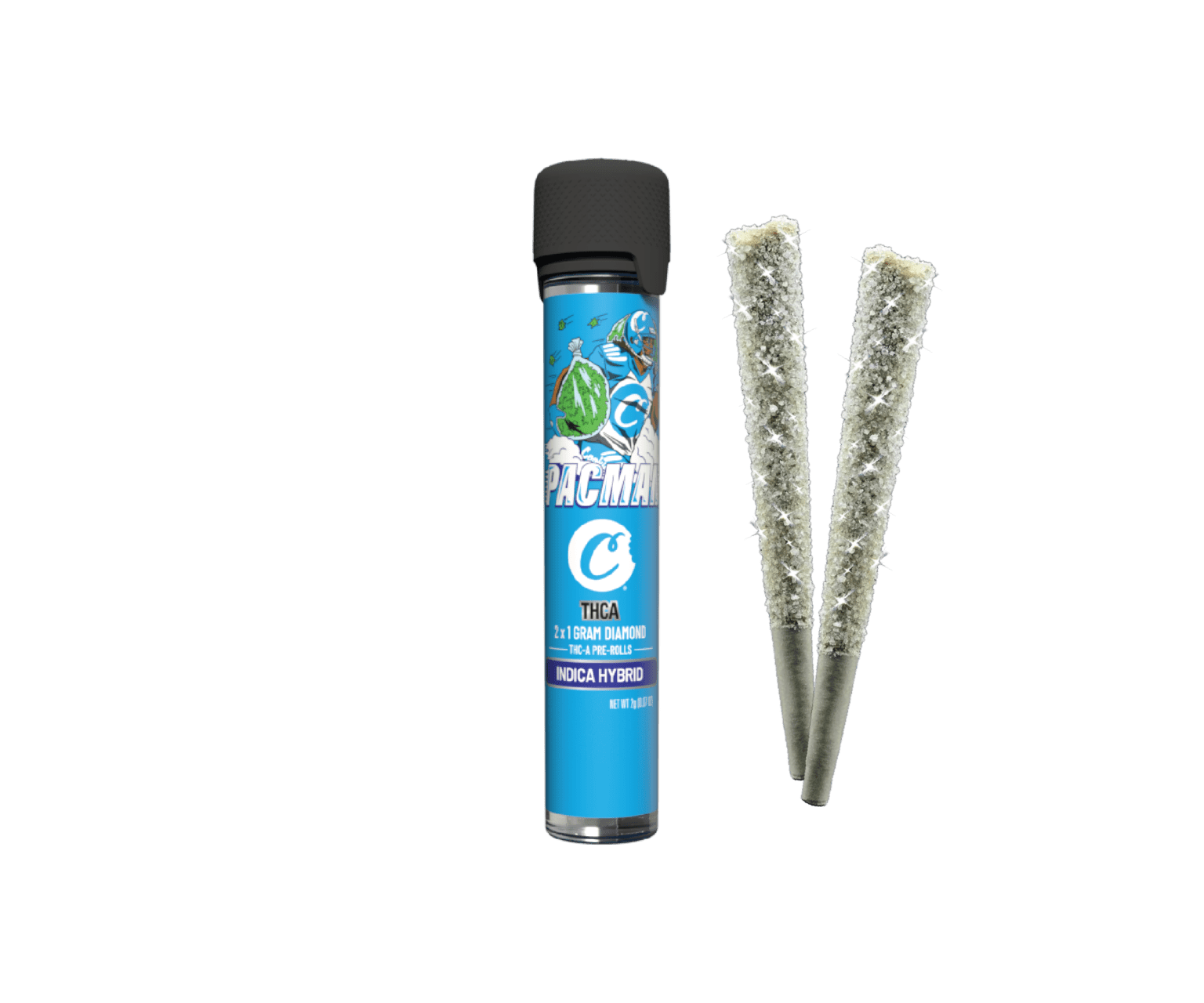THCA Pre-Rolls with THCA Diamonds – Cookies – PacMan