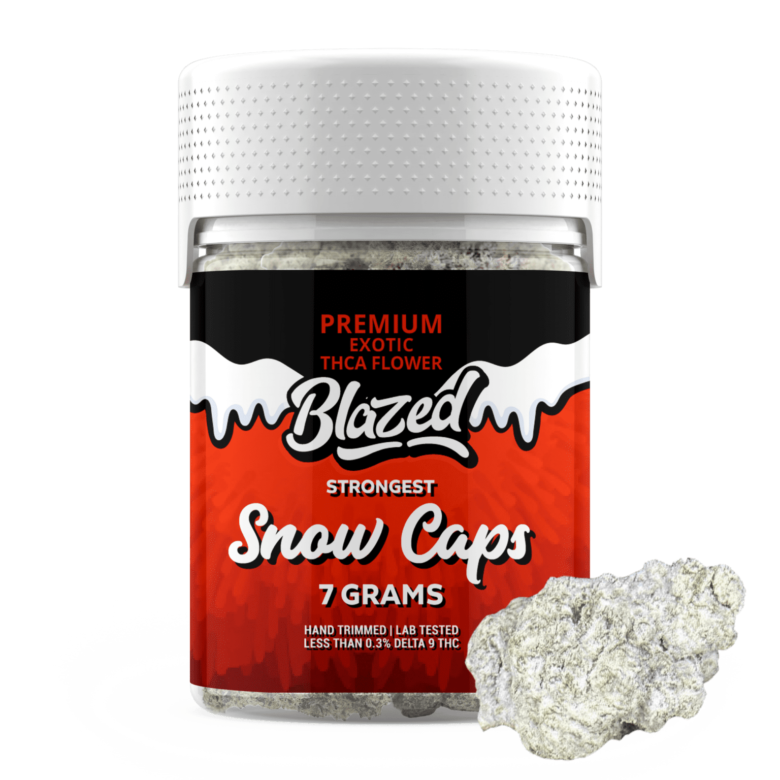 Blazed Strongest Exotic THCA Snow Caps – 7G – Blue Dream