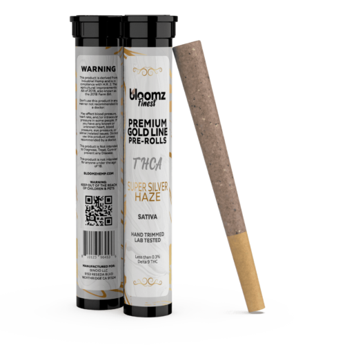 Exotic THCA Pre-Rolls Gold Line – 3-Pack – Super Silver Haze