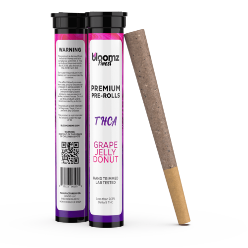 THCA Pre-Rolls – 3-Pack – Grape Jelly Donut