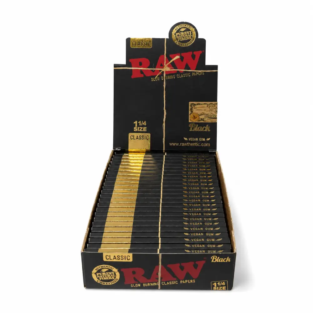 RAW Classic Black 1 1/4 papers - 50 leaves - Image 2